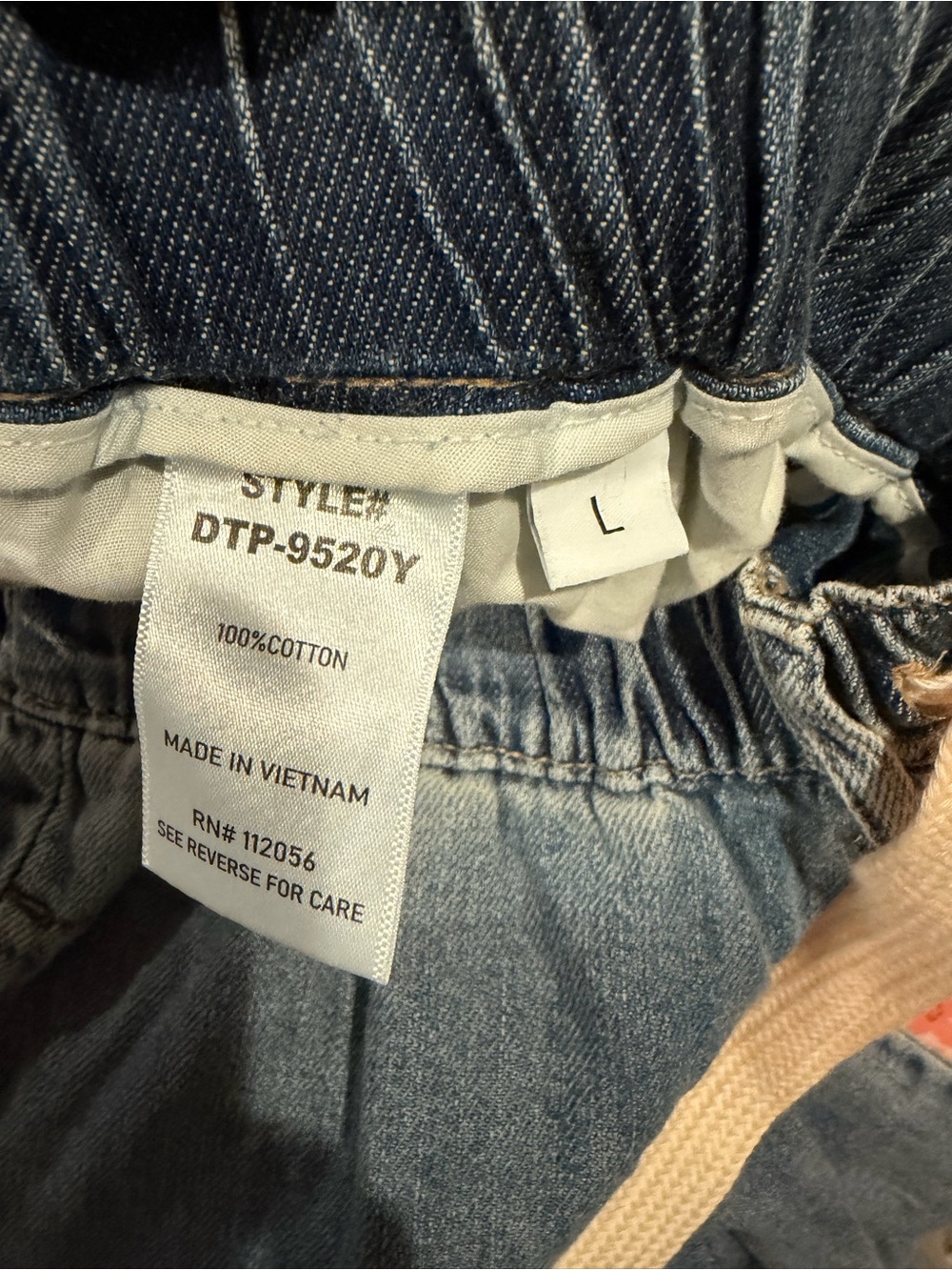 ZENANA Light Blue Drawstring Relaxed Fit Jeans - Picture 7 of 7